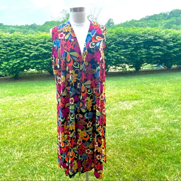 Lularoe Joy Long Open Front Cardigan - Picture 3 of 15